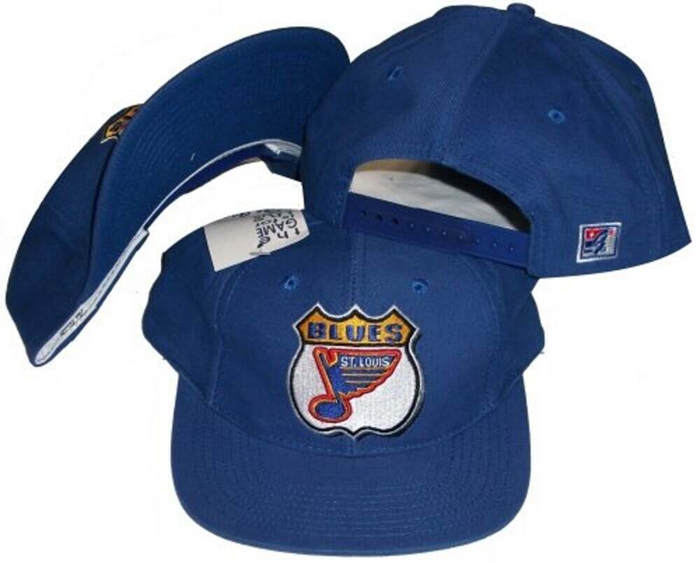 Vintage St. Louis Blues Route 66 Shield Adjustable Snapback Hat/Cap - NWT